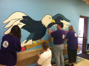 GE healthcare volunteers in Trenton, NJ